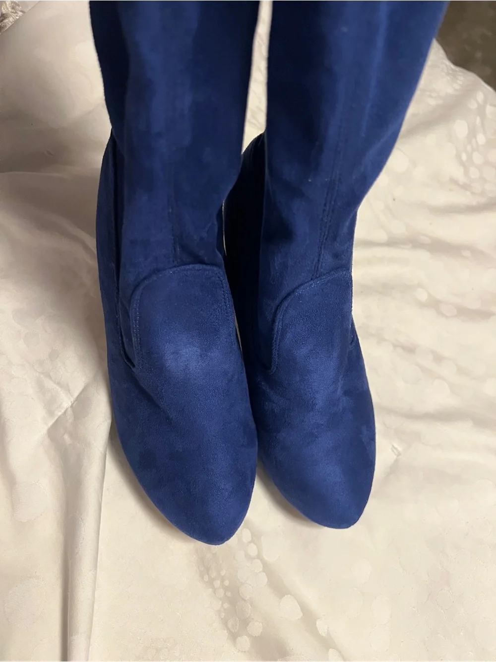 Ami Royal Blue Over-the-Knee Platform Boots